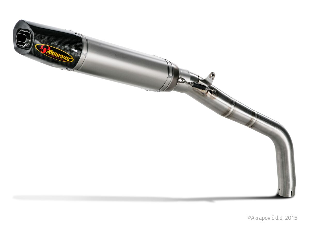 AKRAPOVIC SLIP-ON LINE MUFFLER TITANIUM CARBON END CAP S-H6SO11-HACT