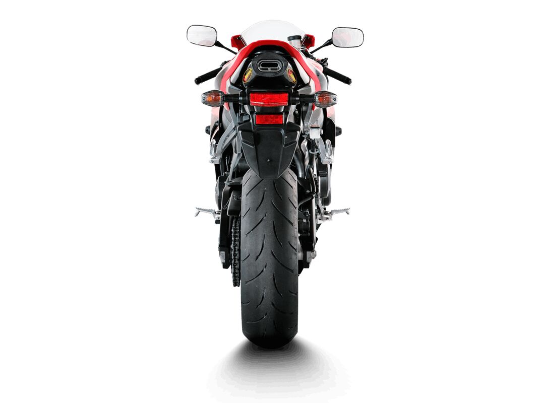 AKRAPOVIC SLIP-ON LINE MUFFLER TITANIUM CARBON END CAP S-H6SO11-HACT