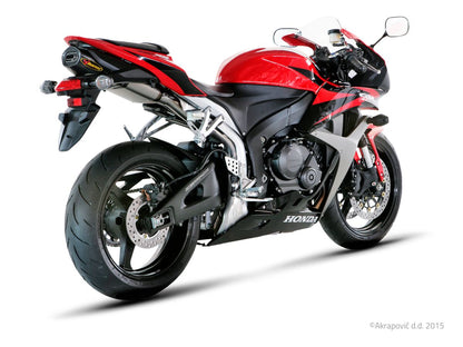 AKRAPOVIC SLIP-ON LINE MUFFLER TITANIUM CARBON END CAP S-H6SO11-HACT