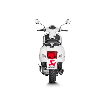AKRAPOVIC SLIP-ON LINE MUFFLER BLACK STAINLESS STEEL CARBON END CAP S-VE125SO1-HZBL