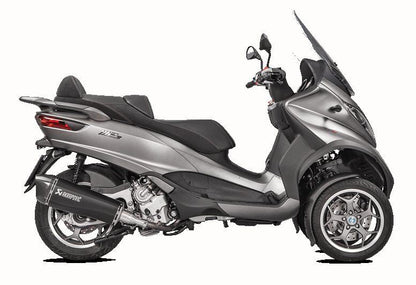 AKRAPOVIC SLIP-ON LINE MUFFLER BLACK STAINLESS STEEL CARBON END CAP S-PI5SO1-HRAASSBL