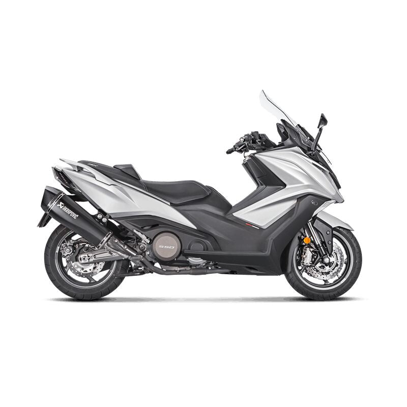 AKRAPOVIC SLIP-ON LINE MUFFLER BLACK STAINLESS STEEL CARBON END CAP S-KY5SO1-HRAASSBL