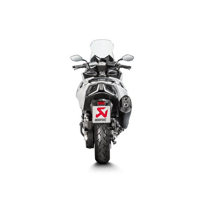 AKRAPOVIC SLIP-ON LINE MUFFLER BLACK STAINLESS STEEL CARBON END CAP S-KY5SO1-HRAASSBL
