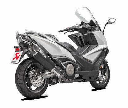 AKRAPOVIC SLIP-ON LINE MUFFLER BLACK STAINLESS STEEL CARBON END CAP S-KY5SO1-HRAASSBL