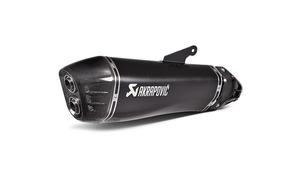 AKRAPOVIC SLIP-ON LINE MUFFLER BLACK TITANIUM CARBON END CAP S-K10SO21-HRAABL