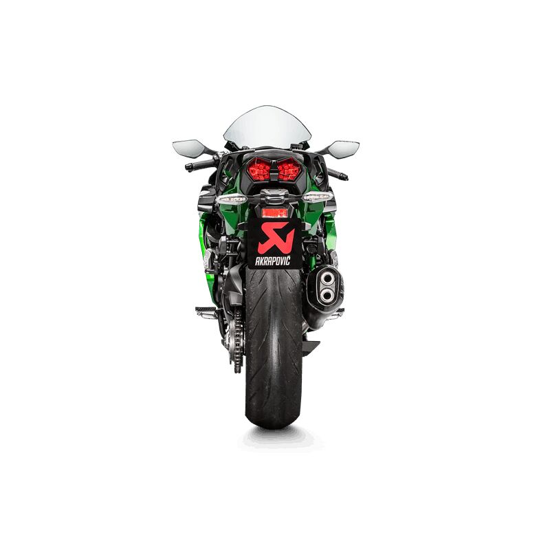 AKRAPOVIC SLIP-ON LINE MUFFLER BLACK TITANIUM CARBON END CAP S-K10SO21-HRAABL