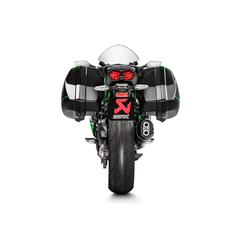AKRAPOVIC SLIP-ON LINE MUFFLER BLACK TITANIUM CARBON END CAP S-K10SO21-HRAABL
