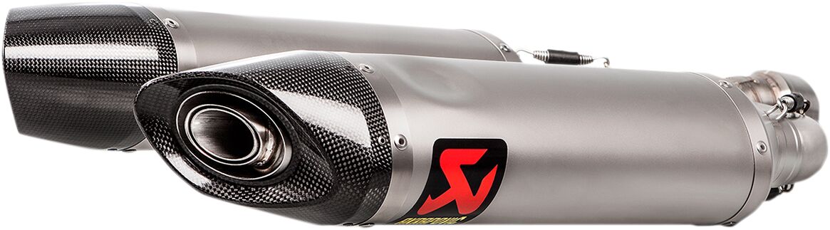 AKRAPOVIC SLIP-ON LINE DUAL MUFFLER TITANIUM S-A9SO1-HDT/1