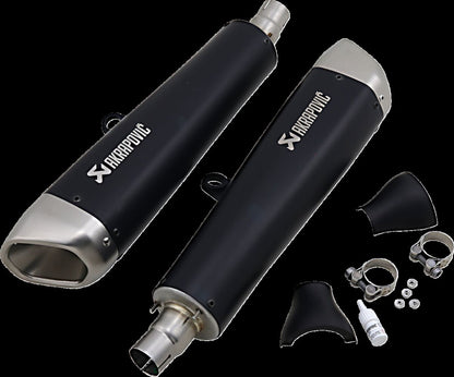 AKRAPOVIC MUFFLERS TI BK SPD TWIN S-T12SO2-HCQTBL