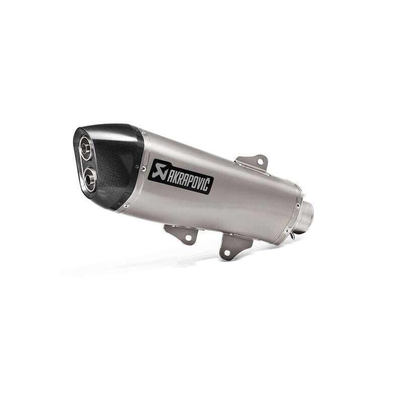 AKRAPOVIC SLIP-ON LINE MUFFLER STAINLESS STEEL CARBON END CAP S-Y4SO18-HRAASS