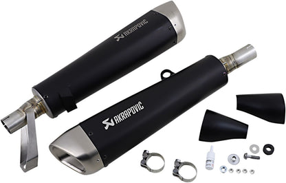 AKRAPOVIC MUFFLERS TI BK STR TWIN S-T9SO2-HCQTBL