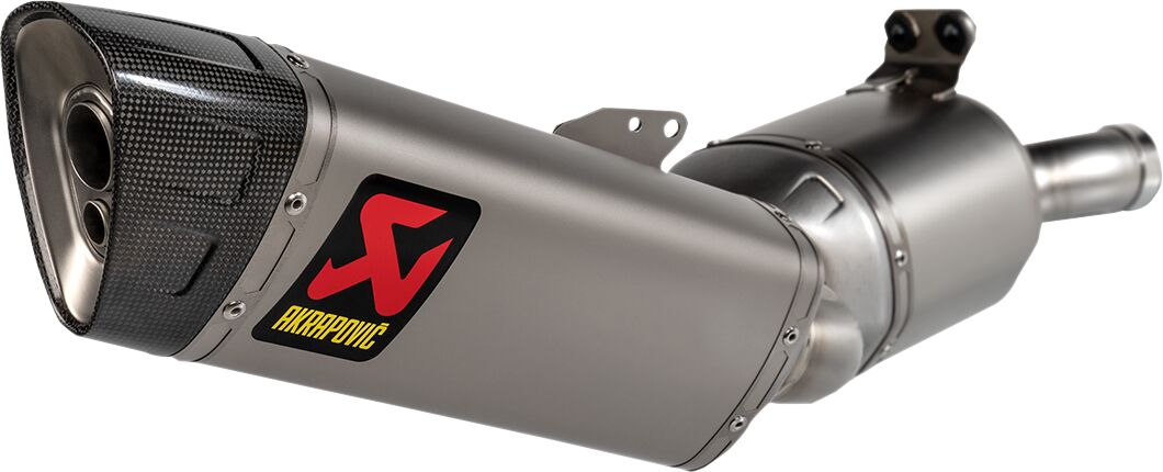 AKRAPOVIC SLIP-ON LINE MUFFLER TITANIUM & CARBON END CAP S-B9SO1-HAPLT