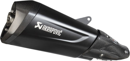 AKRAPOVIC SLIP-ON LINE MUFFLER BLACK STAINLESS STEEL CARBON END CAP S-VE3SO10-HZDFBL