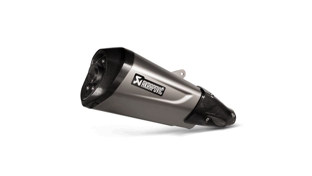 AKRAPOVIC SLIP-ON LINE MUFFLER STAINLESS STEEL CARBON END CAP S-VE3SO11-ZDFSS