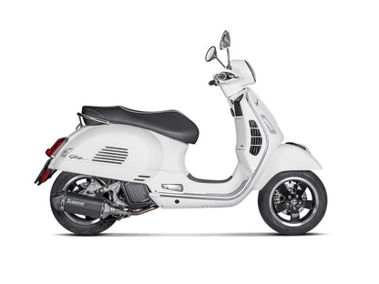 AKRAPOVIC SLIP-ON LINE MUFFLER BLACK STAINLESS STEEL CARBON END CAP S-VE125SO2-HZBL