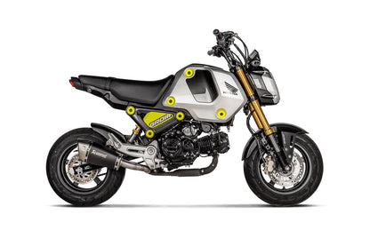 AKRAPOVIC SLIP-ON LINE MUFFLER BLACK TITANIUM S-H125SO4-ASZTBL