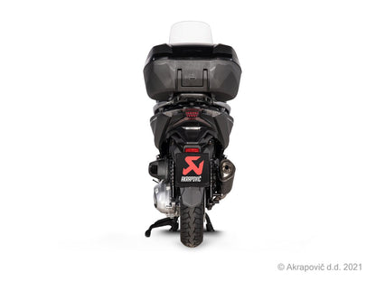 AKRAPOVIC SLIP-ON LINE MUFFLER BLACK STAINLESS STEEL CARBON END CAP S-H3SO8-HRSSBL