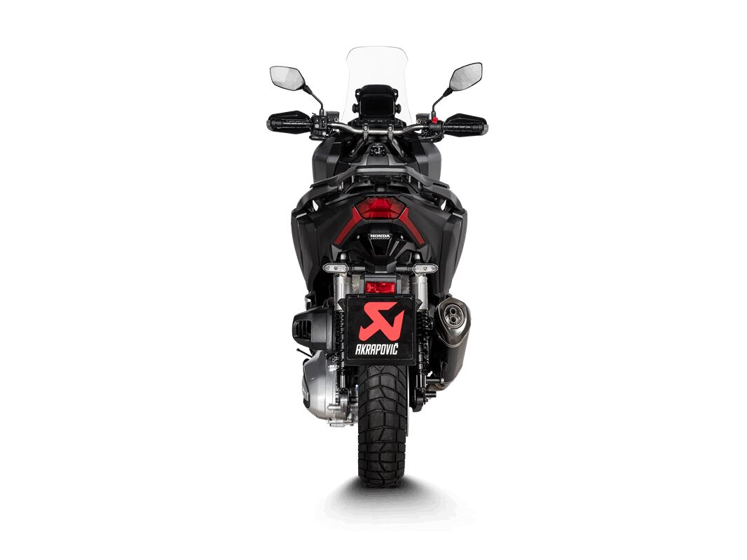 AKRAPOVIC SLIP-ON LINE MUFFLER BLACK STAINLESS STEEL CARBON END CAP S-H3SO8-HRSSBL
