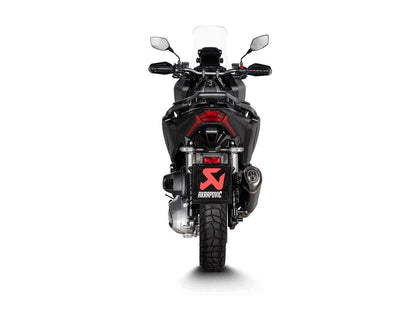 AKRAPOVIC SLIP-ON LINE MUFFLER BLACK STAINLESS STEEL CARBON END CAP S-H3SO8-HRSSBL