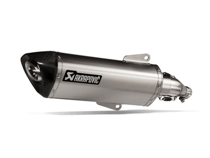 AKRAPOVIC SLIP-ON LINE MUFFLER STAINLESS STEEL CARBON END CAP S-Y125SO6-HRSS