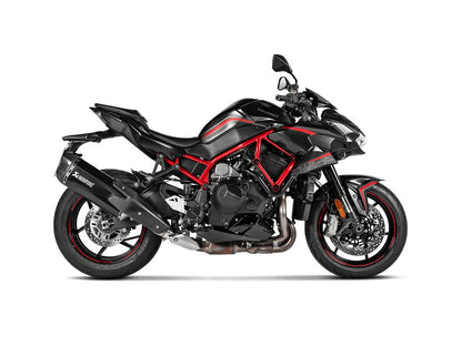 AKRAPOVIC SLIP-ON LINE MUFFLER BLACK TITANIUM CARBON END CAP S-K10SO31-HGITBL