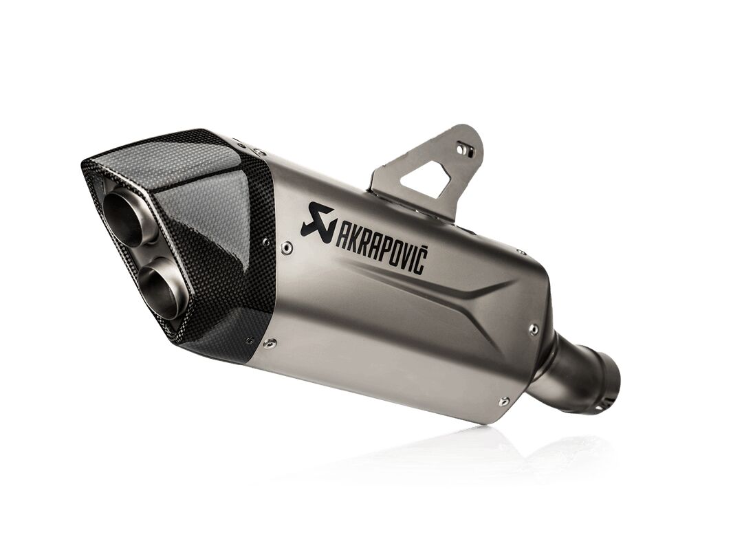 AKRAPOVIC SLIP-ON LINE MUFFLER TITANIUM CARBON END CAP S-B13SO4-HJGT