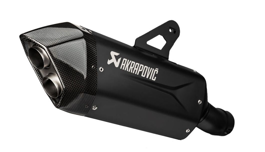 AKRAPOVIC SLIP-ON LINE MUFFLER BLACK TITANIUM CARBON END CAP S-B13SO4-HJGTBL