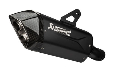AKRAPOVIC SLIP-ON LINE MUFFLER BLACK TITANIUM CARBON END CAP S-B13SO4-HJGTBL
