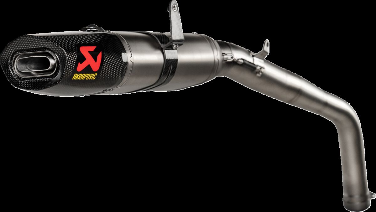 AKRAPOVIC SLIP-ON LINE MUFFLER TITANIUM CARBON END CAP S-H6SO17-HACT