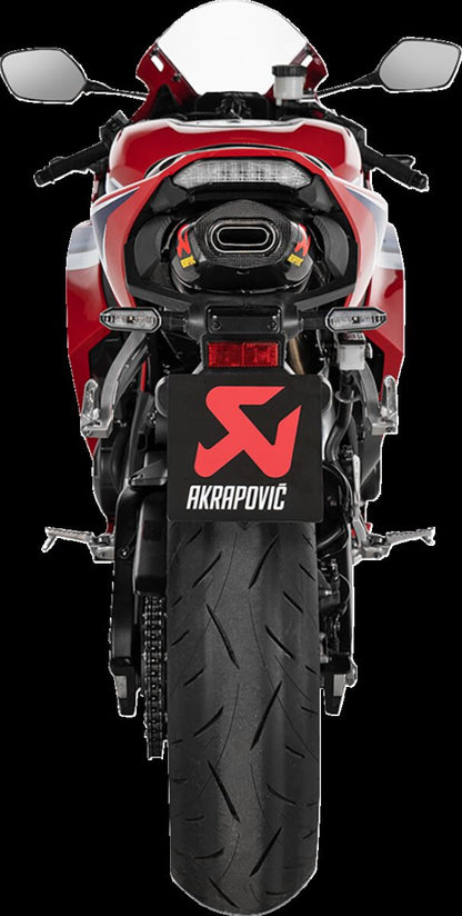 AKRAPOVIC SLIP-ON LINE MUFFLER TITANIUM CARBON END CAP S-H6SO17-HACT