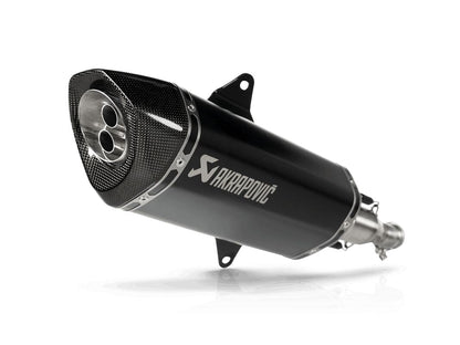 AKRAPOVIC SLIP-ON LINE MUFFLER BLACK TITANIUM CARBON END CAP S-IT3SO1-HRTBL