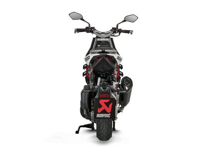 AKRAPOVIC SLIP-ON LINE MUFFLER BLACK TITANIUM CARBON END CAP S-IT3SO1-HRTBL