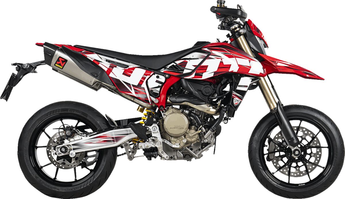 AKRAPOVIC SLIP-ON LINE DUAL MUFFLER TITANIUM CARBON END CAP S-D6SO2-HAPLT