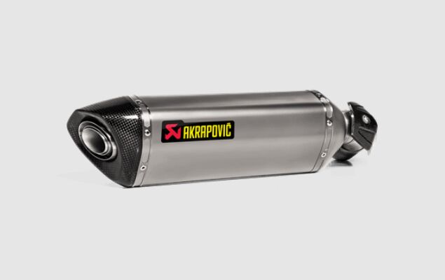 AKRAPOVIC SLIP-ON LINE MUFFLER TITANIUM CARBON END CAP S-K10SO32-HRT