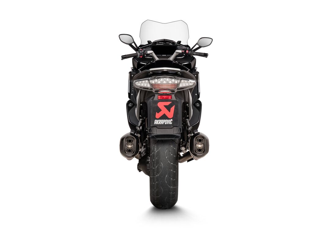 AKRAPOVIC SLIP-ON LINE DUAL MUFFLER TITANIUM CARBON END CAP S-B16SO5-HZAAT