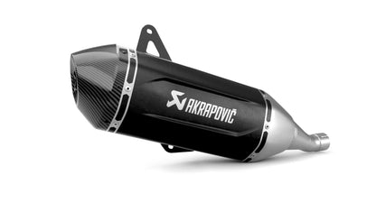 AKRAPOVIC SLIP-ON LINE MUFFLER STAINLESS STEEL CARBON END CAP S-VE125SO5-HWSSBL
