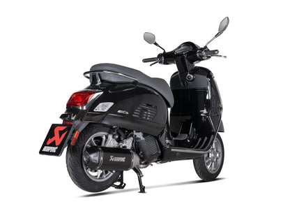 AKRAPOVIC SLIP-ON LINE MUFFLER STAINLESS STEEL CARBON END CAP S-VE125SO4-HWSSBL