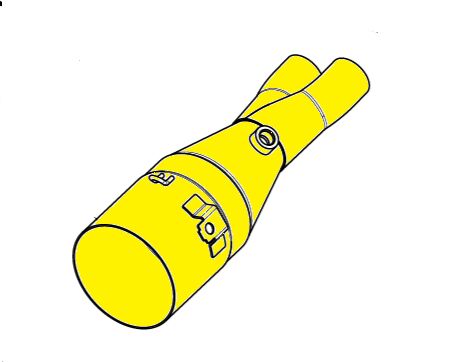 AKRAPOVIC LINK PIPE COLLECTOR STAINLESS STEEL C-Y5R3/1