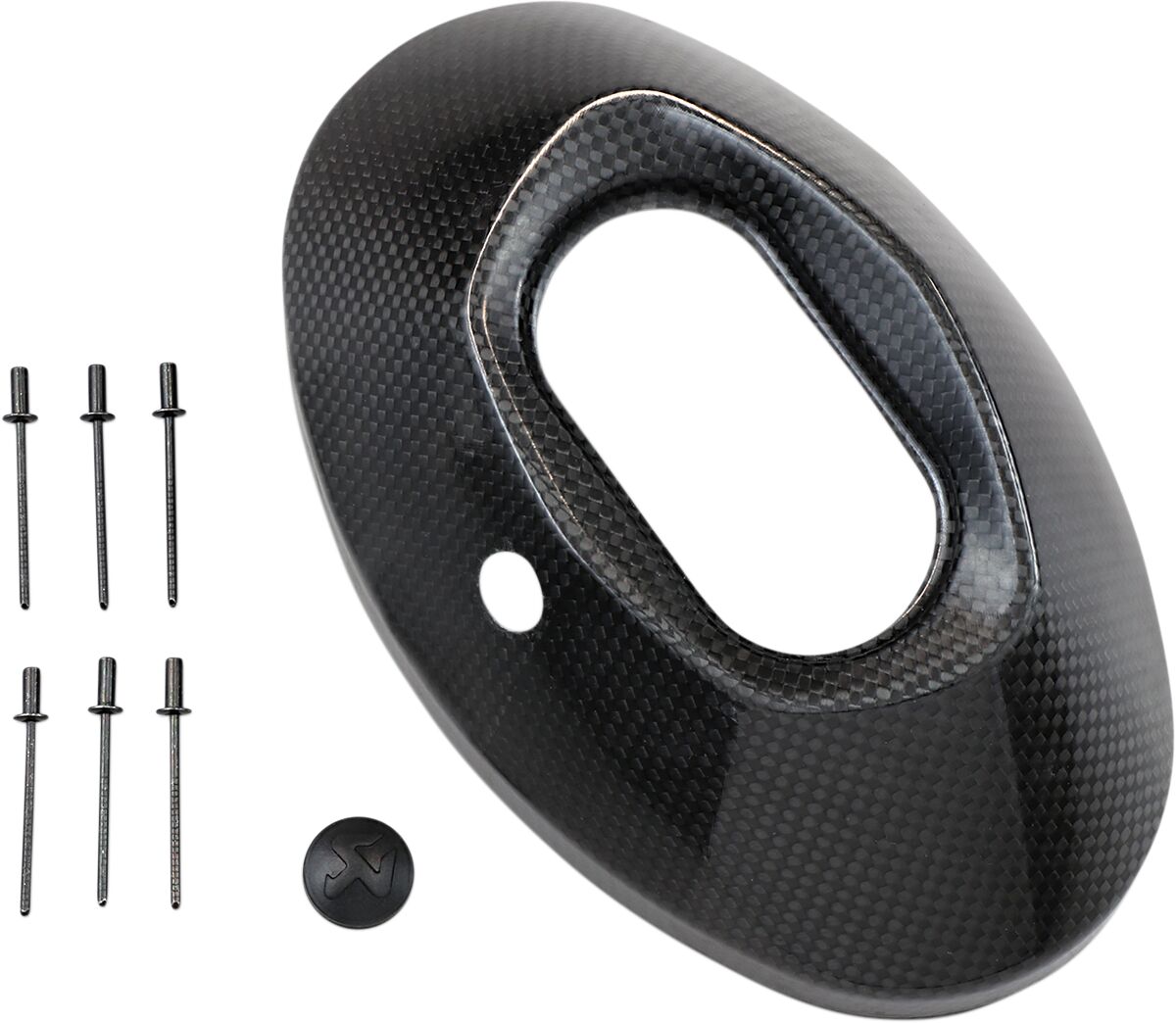 AKRAPOVIC END CAP SET CARBON EC17 V-EC17