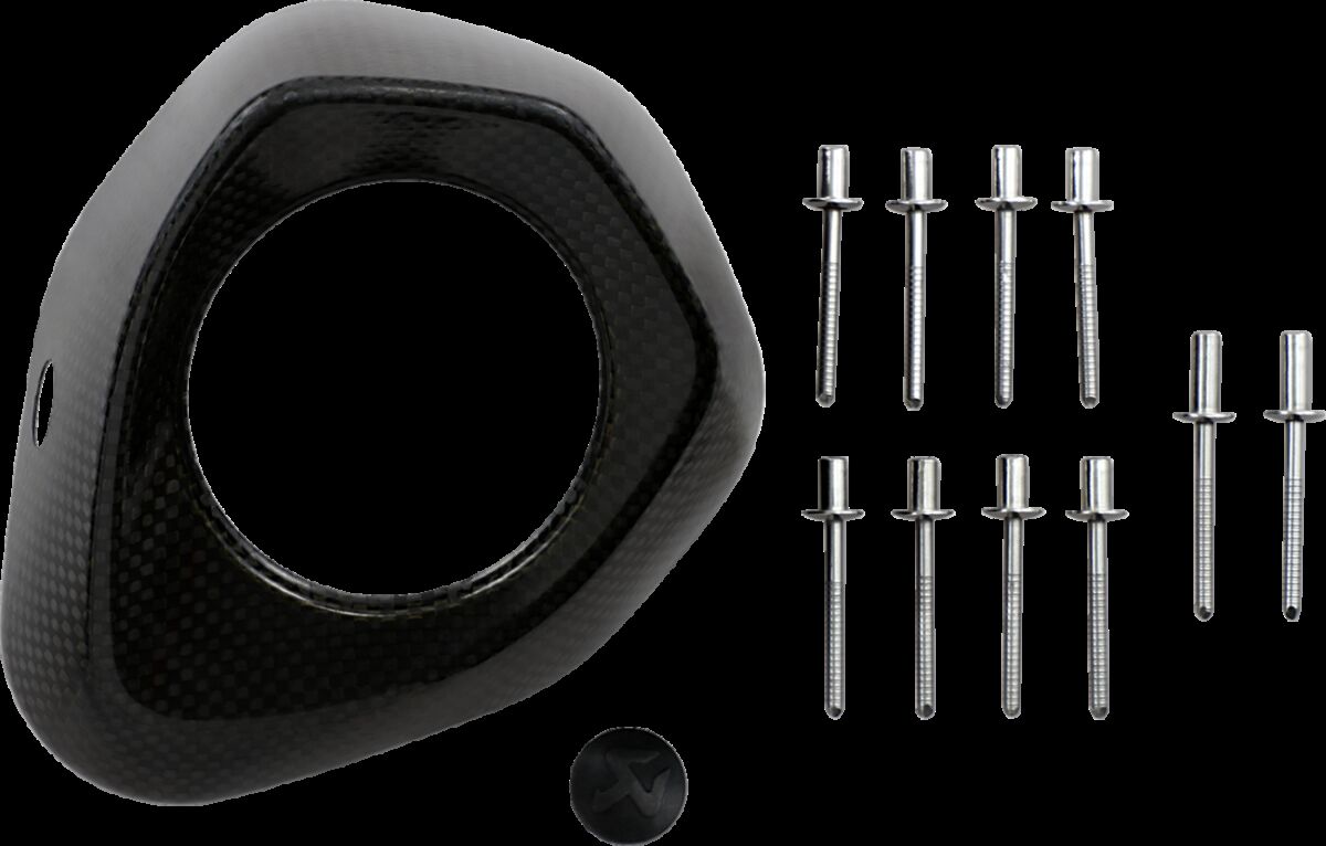 AKRAPOVIC END CAP SET CARBON V-EC94