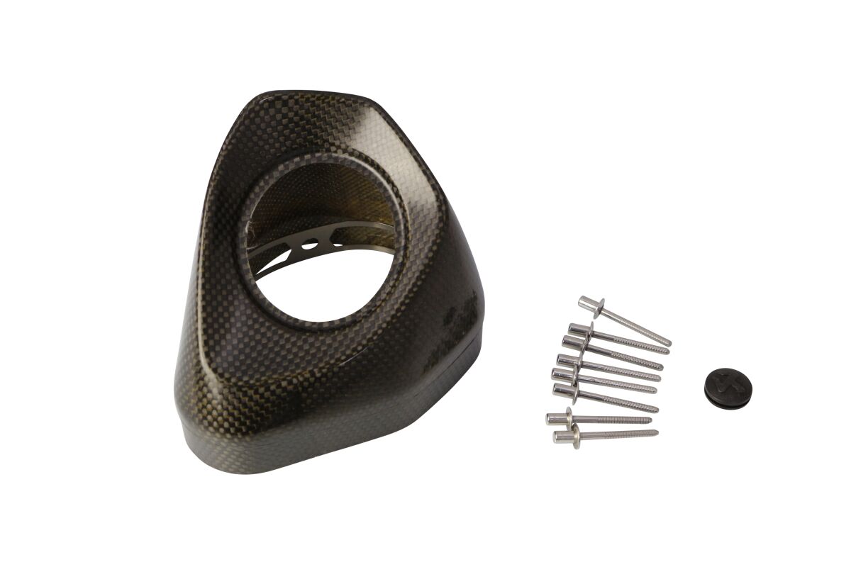 AKRAPOVIC END CAP SET CARBON BLACK V-EC173