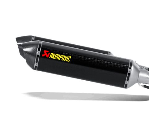 AKRAPOVIC REPLACEMENT MUFFLER CARBON LEFT M-R01702CL