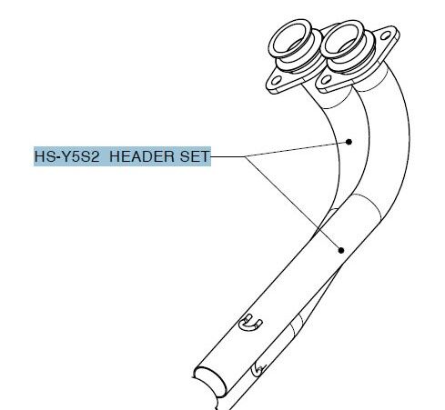 AKRAPOVIC HEADER KIT STAINLESS STEEL HS-Y5S2