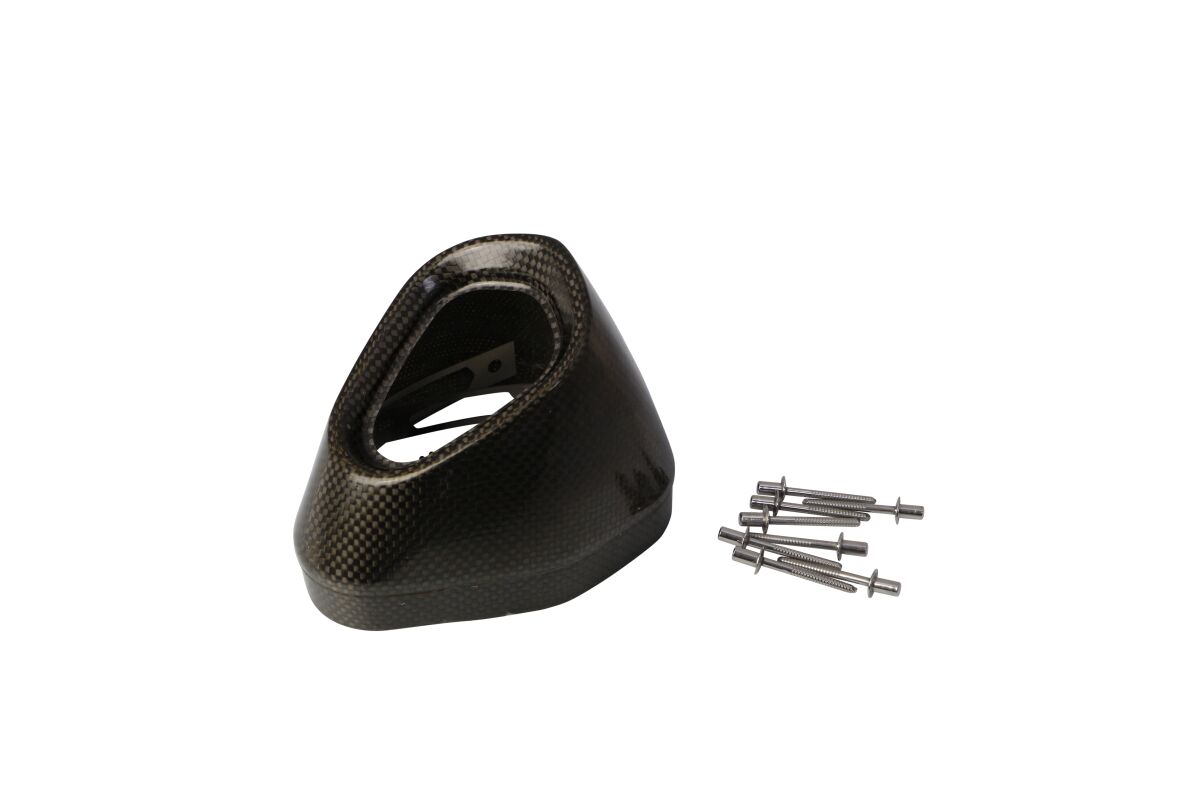 AKRAPOVIC END CAP SET CARBON BLACK V-EC242