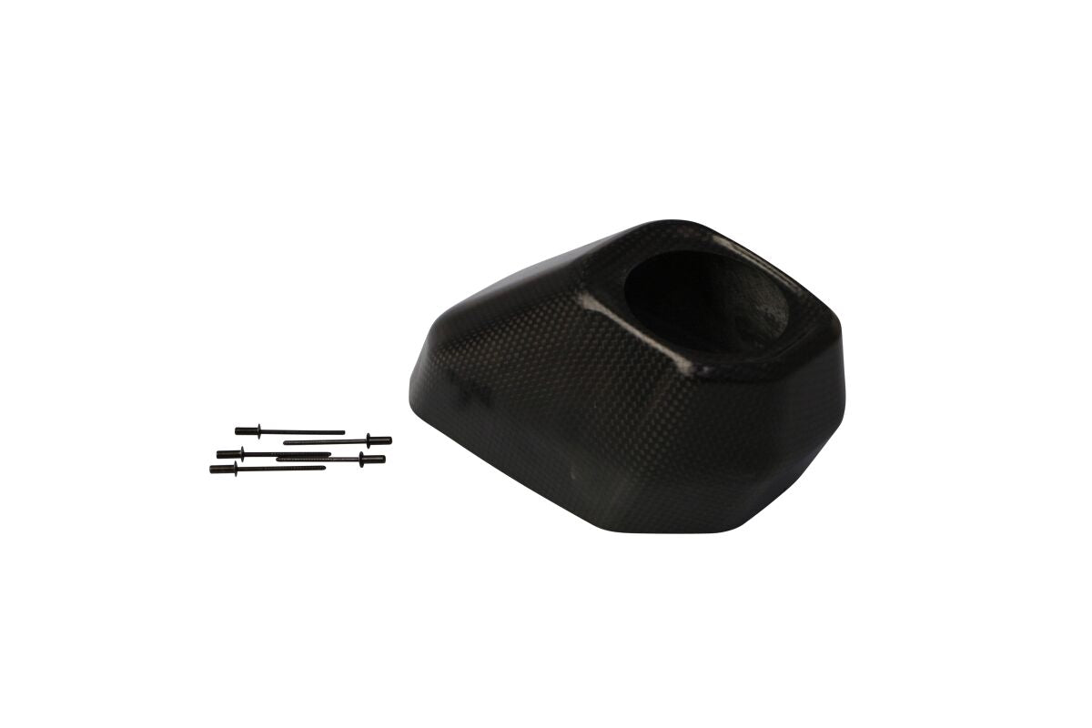 AKRAPOVIC END CAP SET CARBON BLACK V-EC300