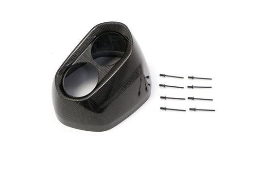 AKRAPOVIC END CAP SET CARBON BLACK V-EC325