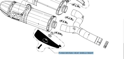 AKRAPOVIC HEAT SHIELD CARBON RIGHT SITE P-HSS13R1R/A1