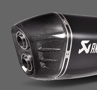 AKRAPOVIC END CAP SET CARBON BLACK V-EC342