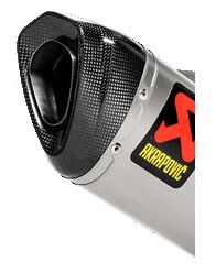 AKRAPOVIC END CAP SET CARBON BLACK V-EC331