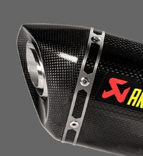 AKRAPOVIC END CAP SET CARBON BLACK V-EC348